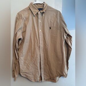 Ralph Lauren Tan Casual Button Down Shirt